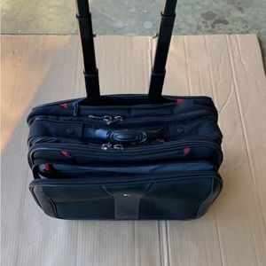 ALPINE SWISS Rolling Laptop Office Overnight Bag
